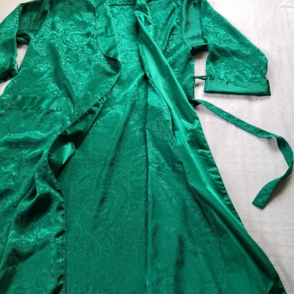 Gold Label Victoria's Secret Lingerie Emerald Robe